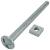 Zinc Plated Roofing Bolts &amp; Nuts 6mm x 80mm Pack of 25