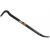 Am-Tech Carbon Forged Steel Wrecking Bar Carbon Black 300mm 12-Inch G3200 