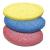 Sibel Professional Beauty Make Up Remover Sponges Pink Blue &amp; Yellow - Packs Of 3