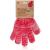 Red Recycled Body Toning &amp; Exfoliating Gloves - 1 Pair